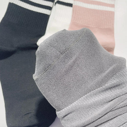 【任选2件立减20元】袜尖尖 四季款女士轻运动长袜 4双装 含棉量高穿着舒适；7A抗jun，莱卡氨纶弹性纤维，贴脚舒适 商品图10