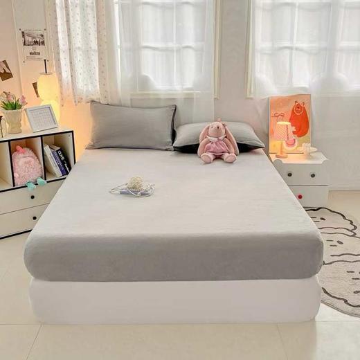 山M同款（买一送一）全尚天鹅牛奶绒床笠，云端触感！加厚360度床笠！八色可选！ 商品图7