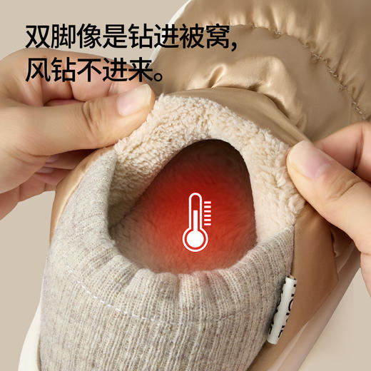 男士棉拖鞋男款冬季包跟居家居室内保暖情侣防臭抗菌防滑棉鞋女款 商品图2