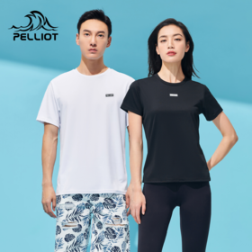 伯希和新款运动T恤男户外速干短袖女百搭打底衫透气圆领半袖上衣112121502