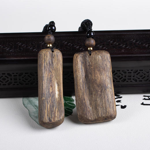 xy0652，沉香+砂金佛平安无事牌挂件 商品图7