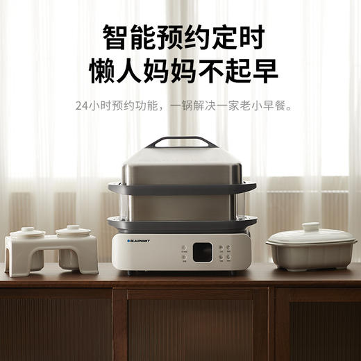 蓝宝分区不锈钢电蒸锅家用新款多功能全自动大容量蒸锅BP-ZG06 商品图0