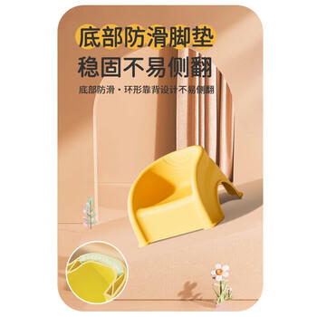 MURCIA婴幼儿童塑料小凳子靠背椅加厚宝宝沙发餐椅小椅子防滑板凳洗澡凳 商品图3