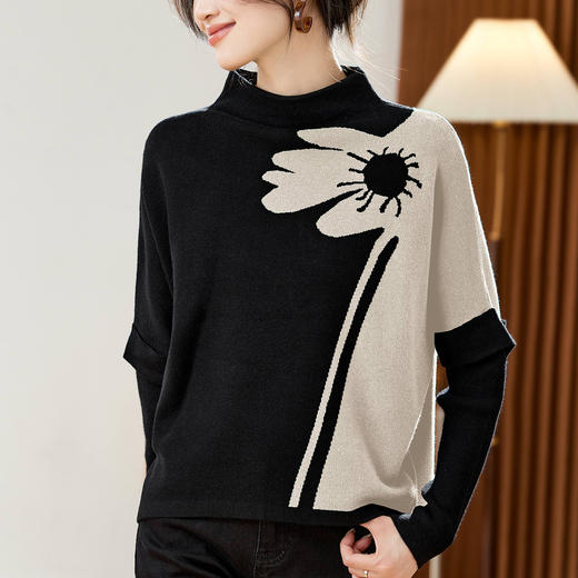 高级感立领毛衣，内搭可外穿打底衫假两件上衣CC-JDS-3056 商品图0