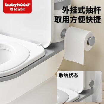 世纪宝贝（babyhood）儿童小马桶 宝宝仿真座便器坐便圈软坐垫1-6岁配电池+刷子+清洁袋 商品图0
