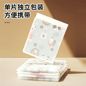 葆氏婴儿一次性餐垫宝宝吃饭餐具儿童桌垫便携外出防水桌布免洗20片 商品图1