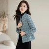 雀说新款时尚小香风外套女高级感气质百搭粗花呢短款长袖上衣AL8889 商品缩略图0