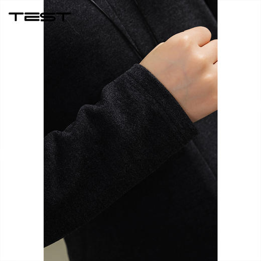 冬上新高级深灰V领简约修身针织打底衫1254094 商品图3