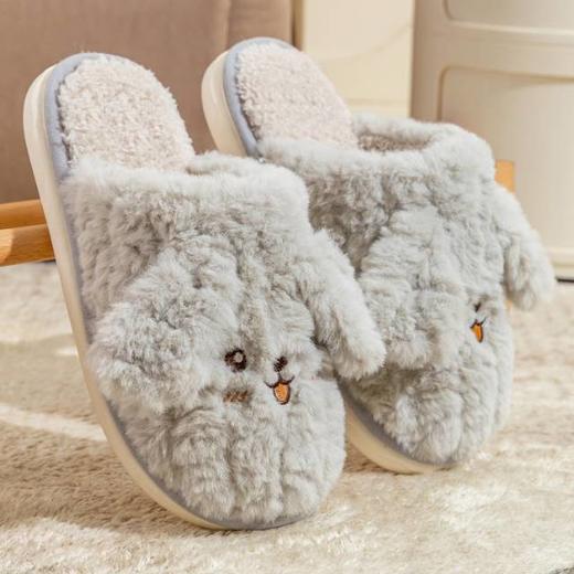 💥谁能拒绝这只立体小狗的贴贴暴击！➰39.9元到手2双💕【宅小年可爱小狗保暖棉拖鞋】萌化你的冬天！ 🌵多款治愈色系可选!承包你整个冬天的可爱与温暖 商品图5