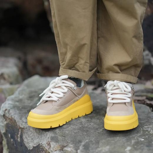 秋季舒适时尚轻便厚底系带运动休闲男女鞋 商品图3