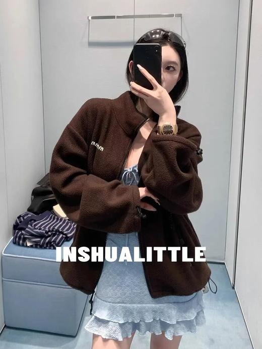 缪家 美拉德色系400抗静电摇粒绒刺绣外套 商品图1