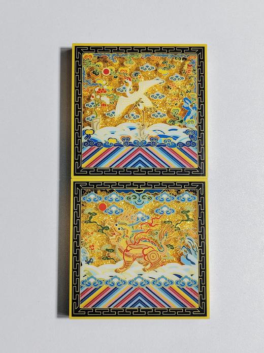 文武官一品流沙冰箱贴7*7cm 商品图1