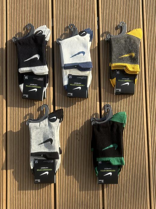 一包10双！!nk男士5A抗菌防臭棉质钩子中筒袜 商品图1