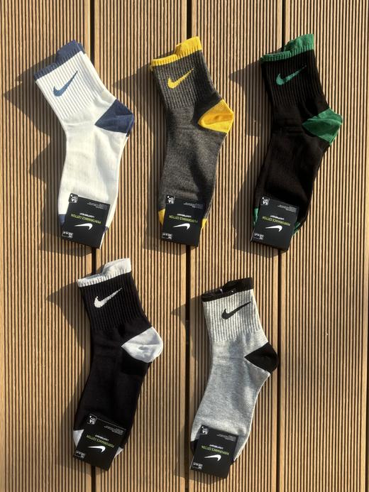 一包10双！!nk男士5A抗菌防臭棉质钩子中筒袜 商品图2