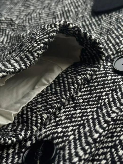 现货秒发~人字纹羊毛大衣 商品图6