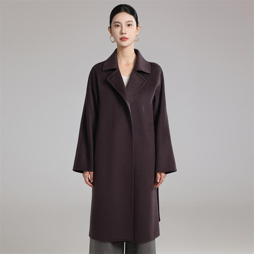 【清河羊毛羊绒专场】鹿展LZ806女士羊绒大衣30%山羊绒 70%羊毛 商品图3