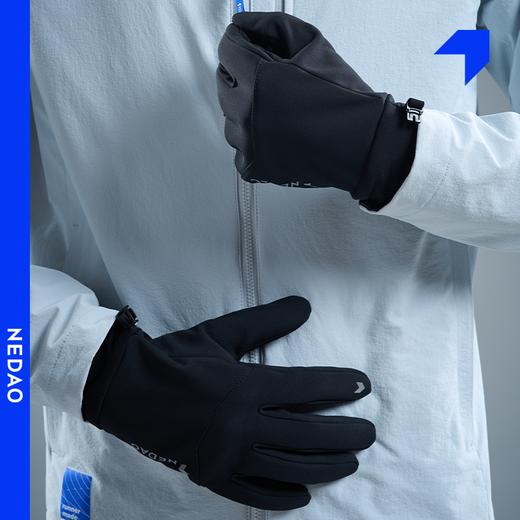 内道新品拉毛运动手套保暖户外登山越野防滑舒适冬跑步运动手套 商品图2