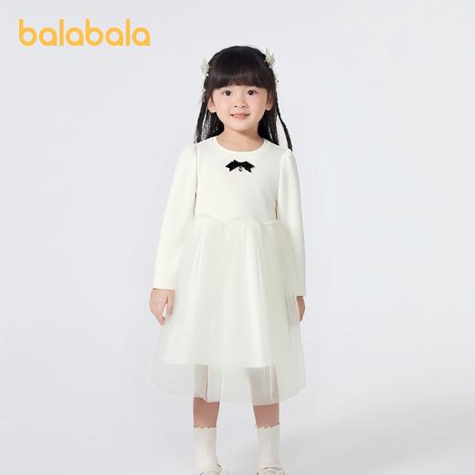 巴拉巴拉童装儿童裙子女童连衣裙2025秋新款中幼童甜美拼接网纱裙 商品图1
