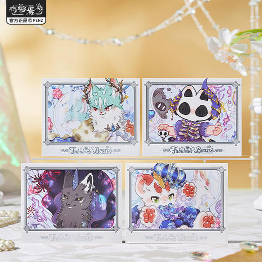 《非人哉官方店》有兽焉八周年系列拍立得盲盒动漫周边烫金烫银收藏卡 商品图2