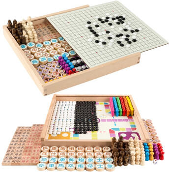 福孩儿27合1飞行棋五子棋蛇棋跳棋盘类桌游儿童益智玩具男孩女生日礼物 商品图5