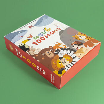 LALABABY拉拉布书宝宝布书早教婴儿触感认知0-3岁礼婴100种动物认知礼盒 商品图1