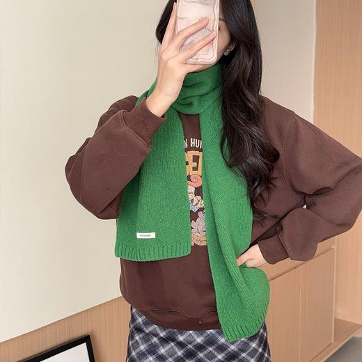 时尚搭配！西田の凉子 绵羊毛针织围巾 轻盈保暖 时尚百搭 8色可选 商品图7