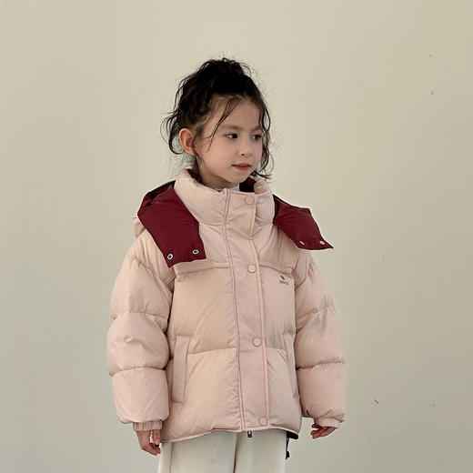 胖胖象上新啦‼️89起‼️填充新国标90绒‼️每件都带质检❗童装儿童羽绒服男童女童连帽加厚羽绒外套中大童秋冬韩版厚款聚 商品图3
