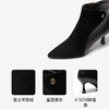 【明星同款静音系列】千百度细高跟踝靴尖头羊皮短靴A25571635 商品缩略图3