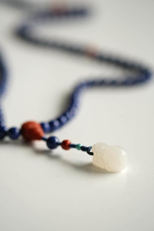 临时福利秒杀品 阿富汗青金本命佛手串与念珠 约卡6 是平安的祝愿 商品图2