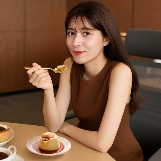 简爱焦糖牛奶布丁 凝固态调制乳100g*2杯+焦糖蜂蜜酱8g*2/组 商品图4