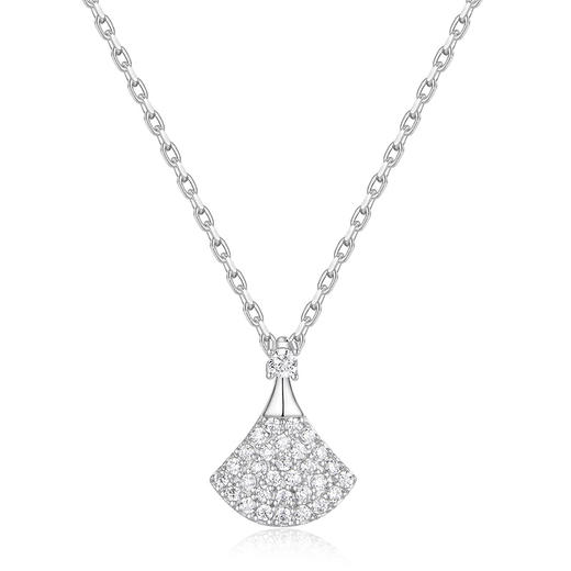 【三生有杏】卡蒂罗KADER 银杏物语项链  925银新中式幸运顺遂氛围感温柔百搭锁骨链 银杏造型爱意不渝 商品图0