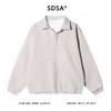 33779SDSA男士秋冬新款痞帅男装复古撞色翻领假两件卫衣百搭宽松上衣 商品缩略图1