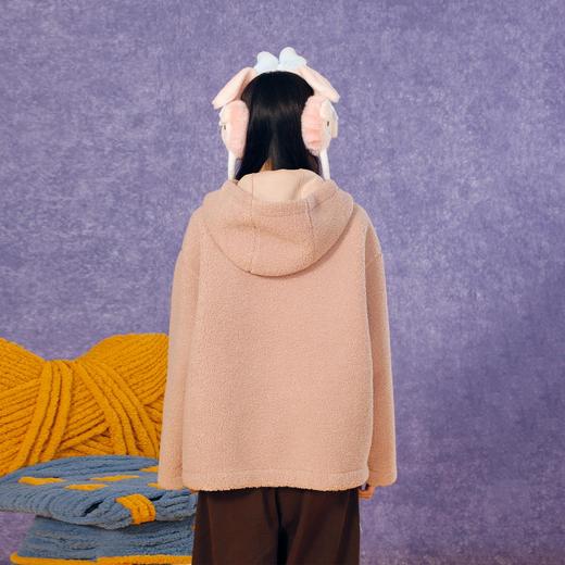 连帽玩趣毛毛牛角扣外套纪念日百货门店同款167101524 商品图2