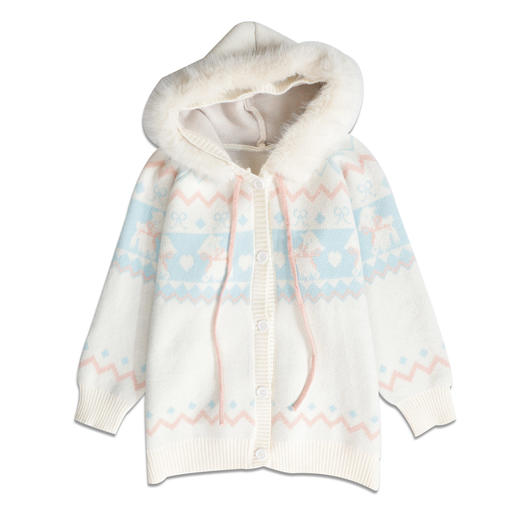 连帽彩纱针织开衫外套-纪念日百货门店同款167101348 商品图4