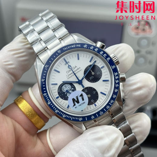 欧米茄 N1超霸系列310.32.42.50.02.001 N1超霸史努比 史努比奖 50周年纪念款 史努比三代 三珠带 男士腕表 背面飞船会动！ 商品图3