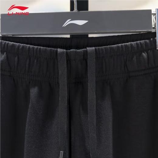 李宁男子2025秋季平脚针织吸汗宽松运动裤AKLVA37-2 商品图3