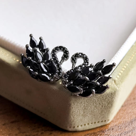 BAOFANDI宝梵迪 法式轻奢天鹅系列耳钉 商品图0