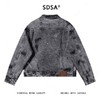 25209SDSA男士秋冬新款痞帅男装美式做旧磨破翻领纽扣夹克百搭宽松外套 商品缩略图5