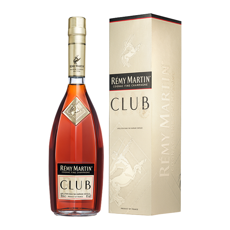【RémyMartin】人头马优质700ml CLUB级香槟干邑白兰地进口洋酒