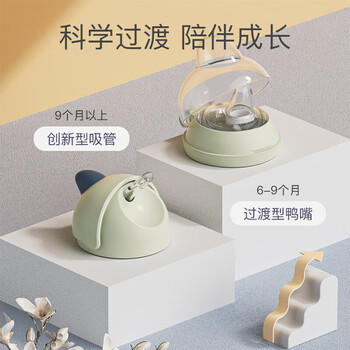 taoqibaby学饮杯鸭嘴杯PPSU宝宝吸管杯儿童水杯婴儿吸管奶瓶防摔幼儿园杯 商品图2