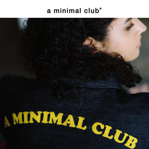 a minimal club复古重磅【原牛】撞色字母印花牛仔夹克街头AM59DC01 商品图2