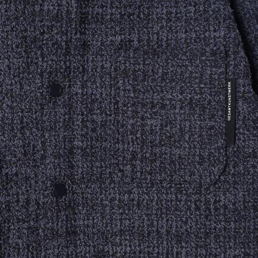 SDSA男士秋冬新款痞帅男装潮牌小香风纽扣翻领棉服休闲百搭外套 商品图2