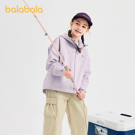 【冲锋衣商场同款】巴拉巴拉女童外套儿童上衣2025新款秋装防泼水 商品图1