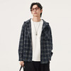 gxg.jeans男装 蓝色格纹复古潮流宽松连帽夹克外套男 25秋热卖 商品缩略图2