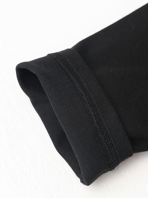 黑色爱心亮片上衣 + 灰色蕾丝花纹半裙套装 秋冬甜酷风长袖假两件套连衣裙 商品图4