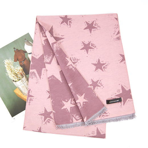 鑫缘 全真丝拉绒围巾 HB4609A 商品图14