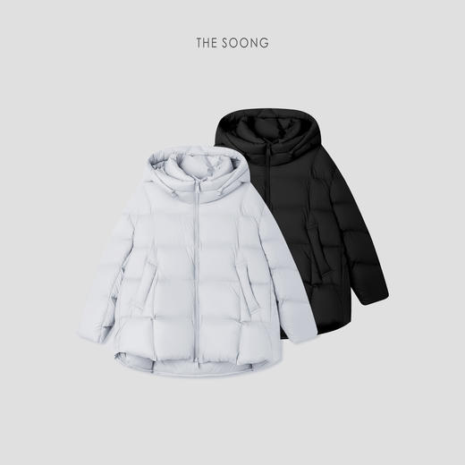 THESOONG/云朵般柔软95鹅绒冬季新款连帽宽松羽绒服外套HWYRF8044 商品图0
