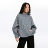 oneup格子花苞拉链夹克（男女同款） 商品缩略图1