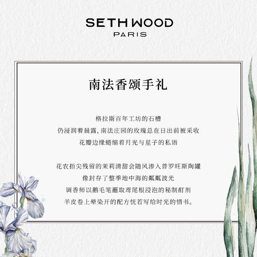 SETH WOOD塞斯伍德 记忆唤醒系列香水 法国原装进口 4种香型 50ml/瓶 商品图4
