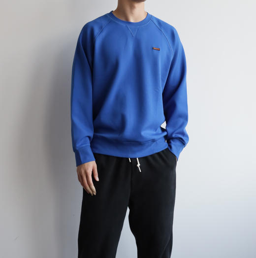 E.Z 双面针织宽松插肩圆领卫衣 WY926 商品图3